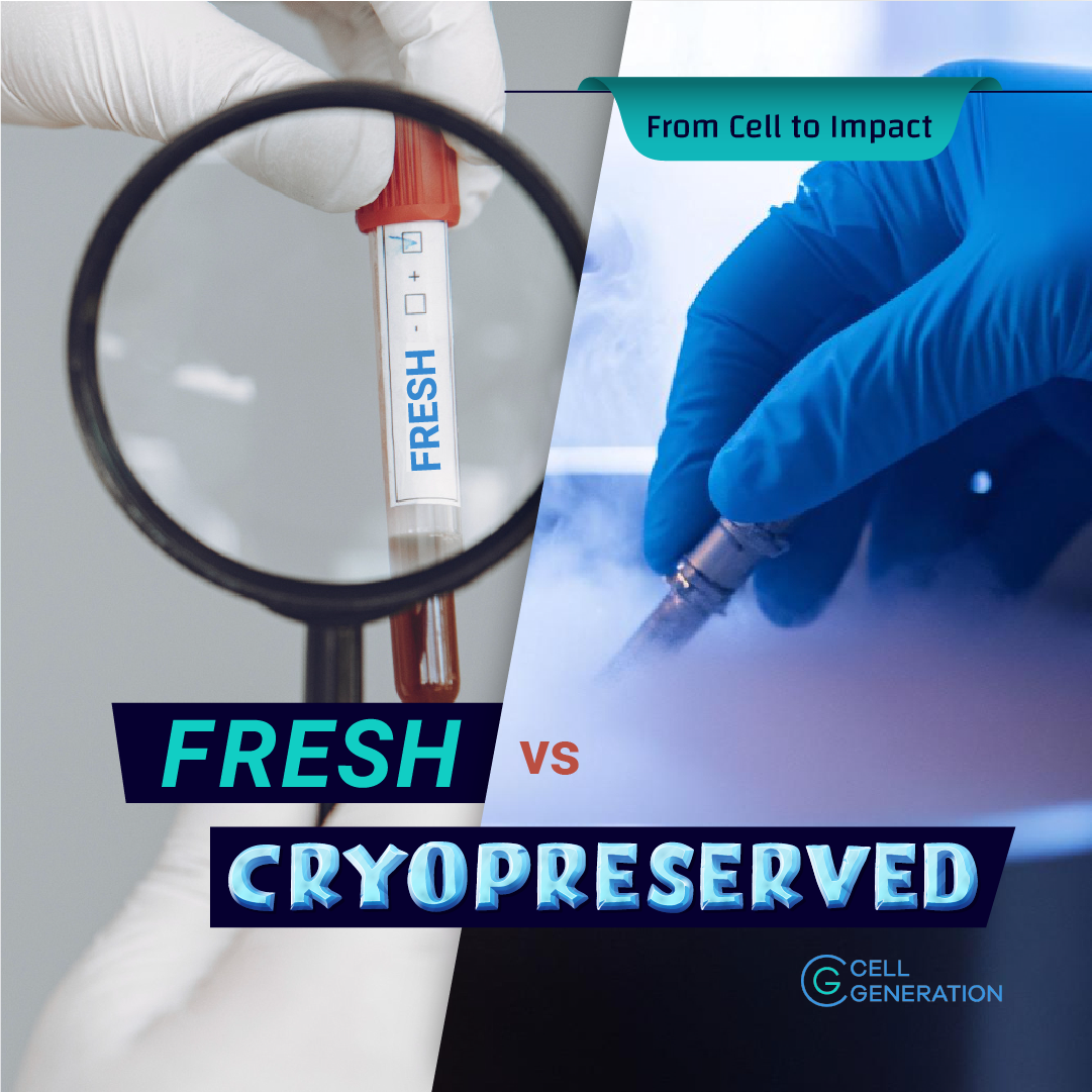 fresh vs cryopreserved cells